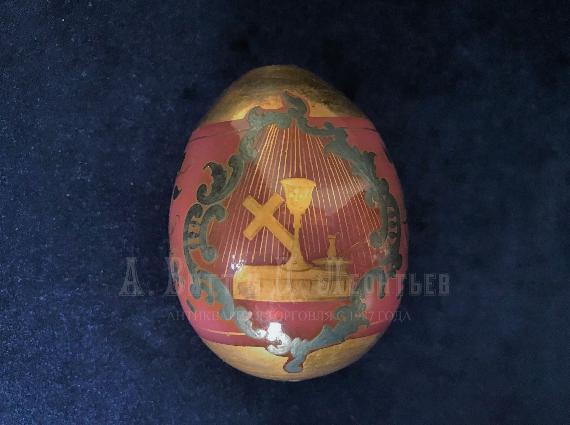 Стеклянное пасхальное яйцо Золотой рубин императорское